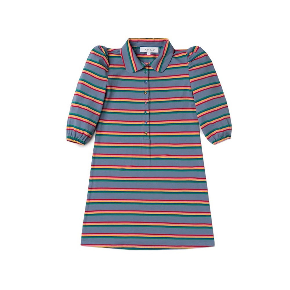 Buru Puff Sleeve T-Shirt Dress 1X